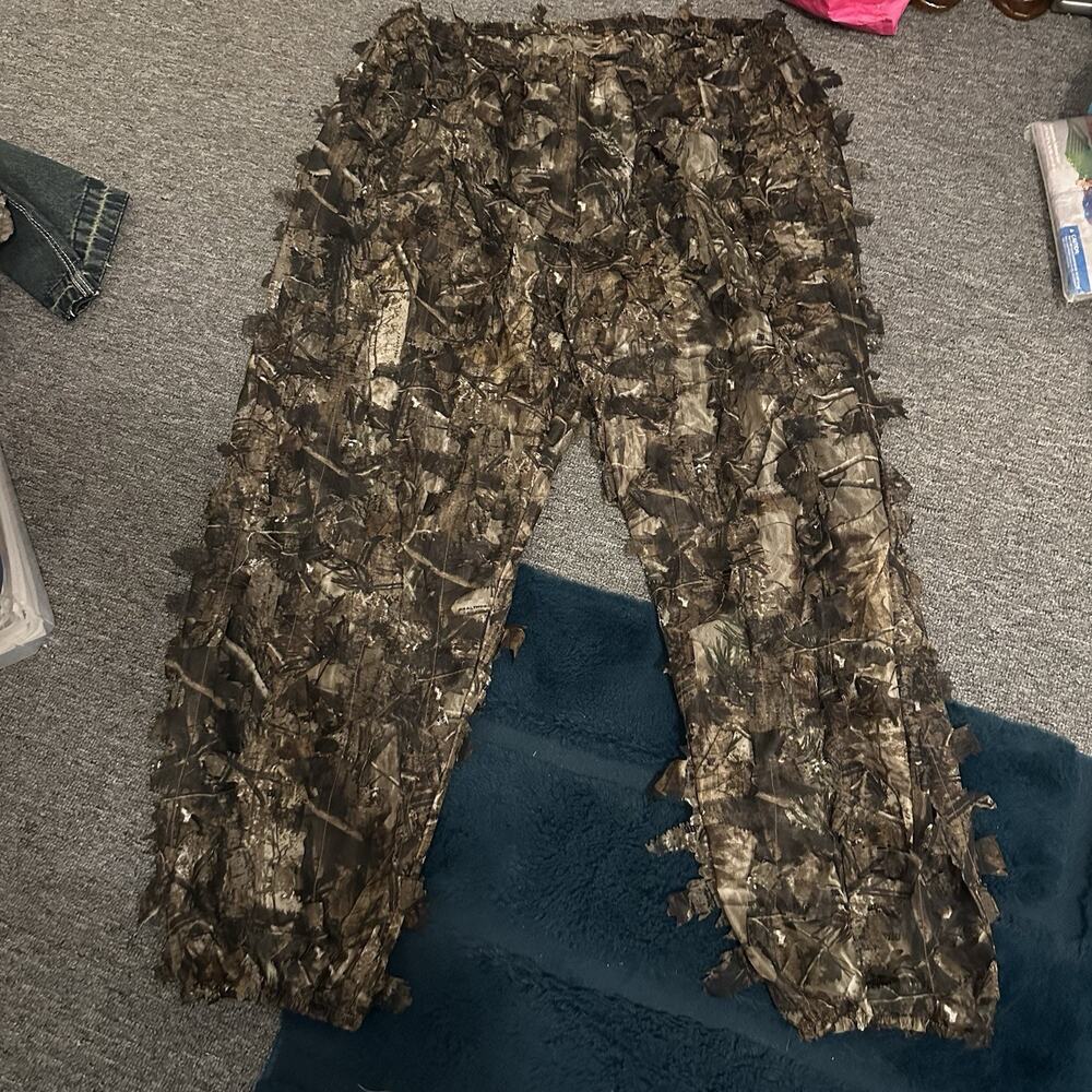 RealTree 3D Leafy Ghillie Camo Hunting Pants Men's Size 2XL/3XL Camo